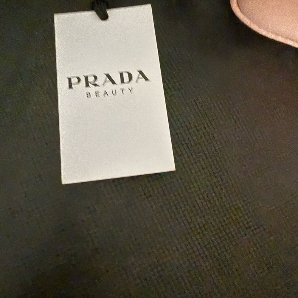 Prada beauty triangle Pouch with dust bag. Full Inclusion NWT - Picture 5 of 6